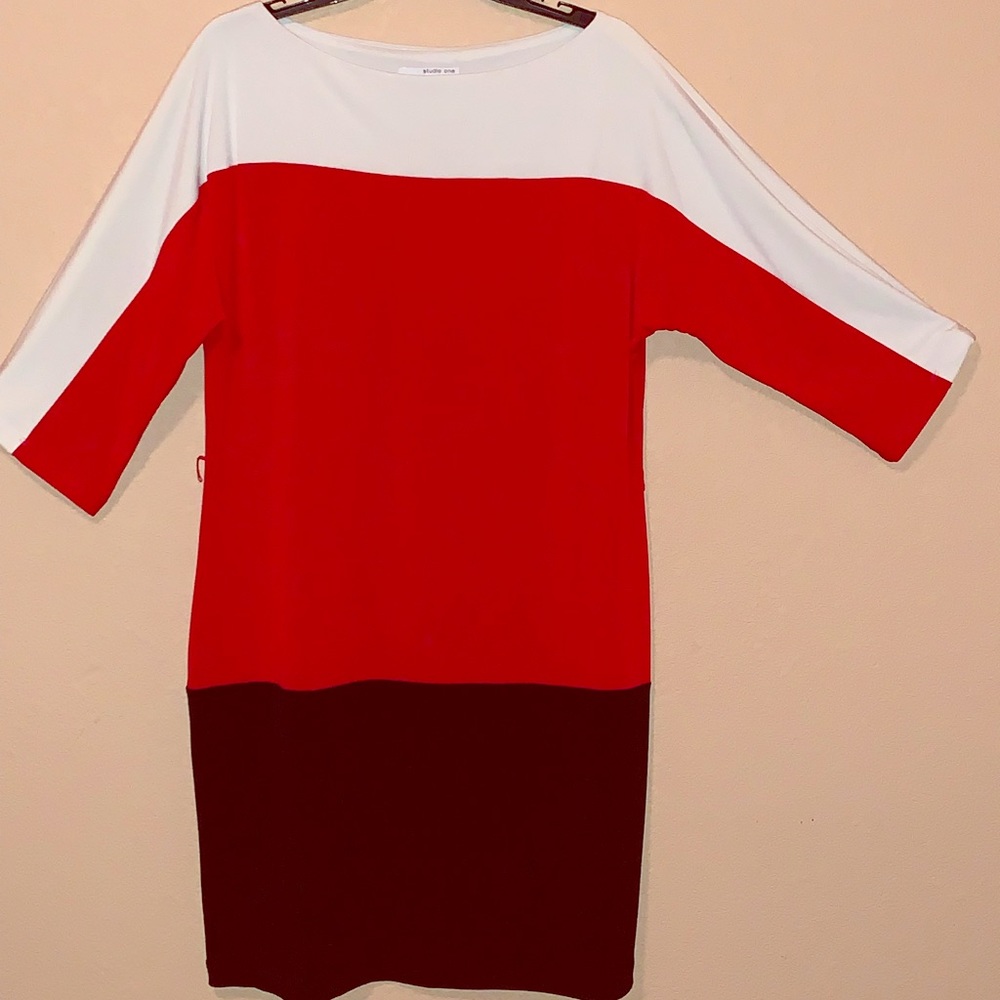 Dress. Above the knee.